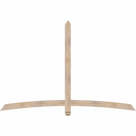 Ekena Millwork Bellingham Smooth Timber Gable Bracket, Douglas Fir, 84"W x 56"H x 3 1/2"D x 3 1/2"F, 16/12 Pitch GBW084X56X0404BEL00SDF